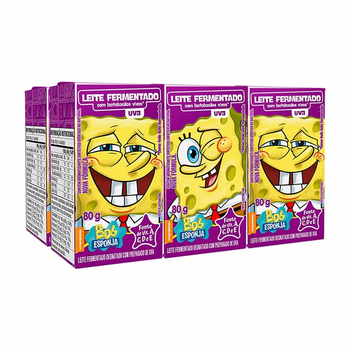 LEITE FERMENTADO UVA BOB ESPONJA 480G