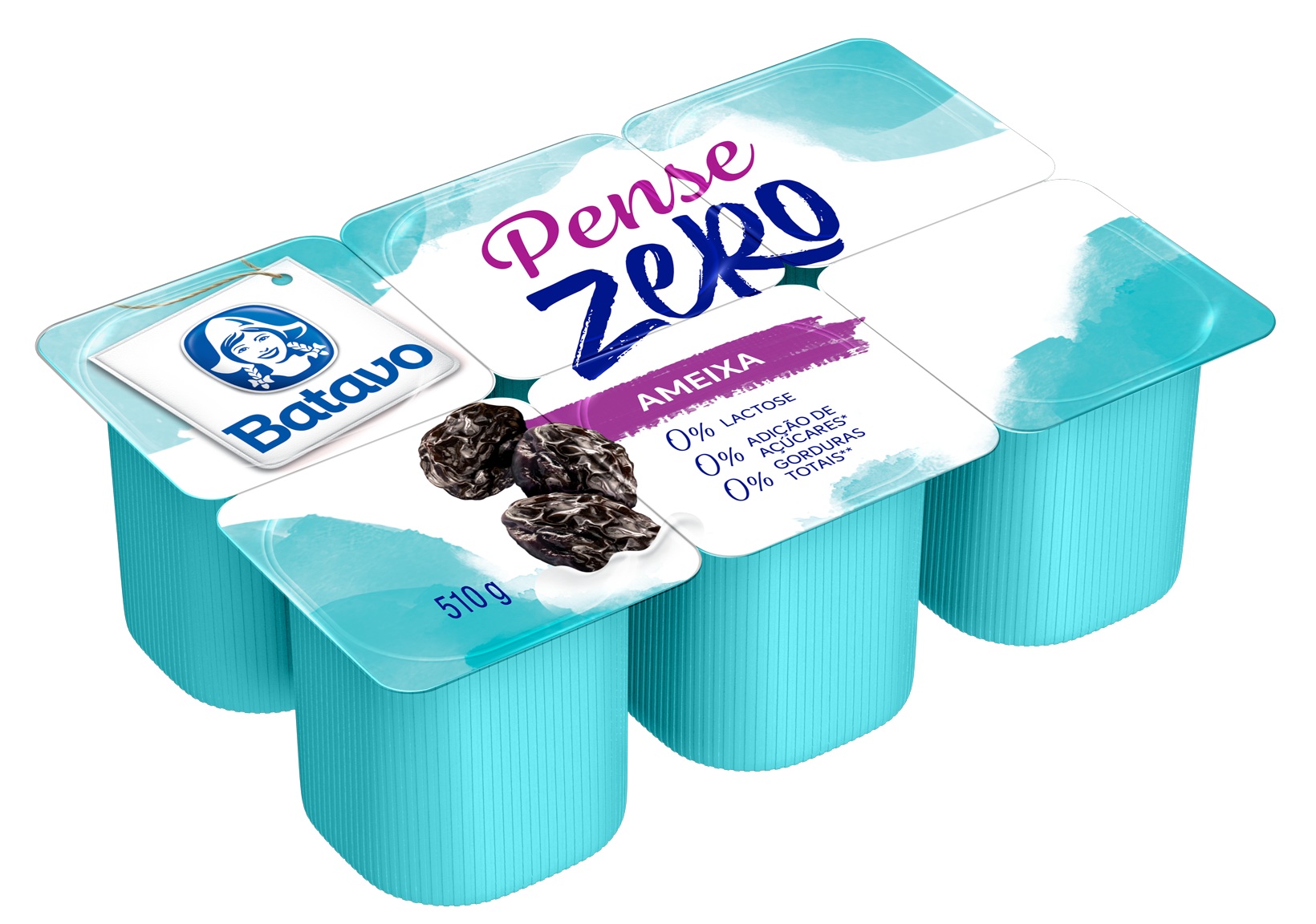 IOGURTE PENSE BATAVO 510G DESN.AMEIXA ZERO LACT.